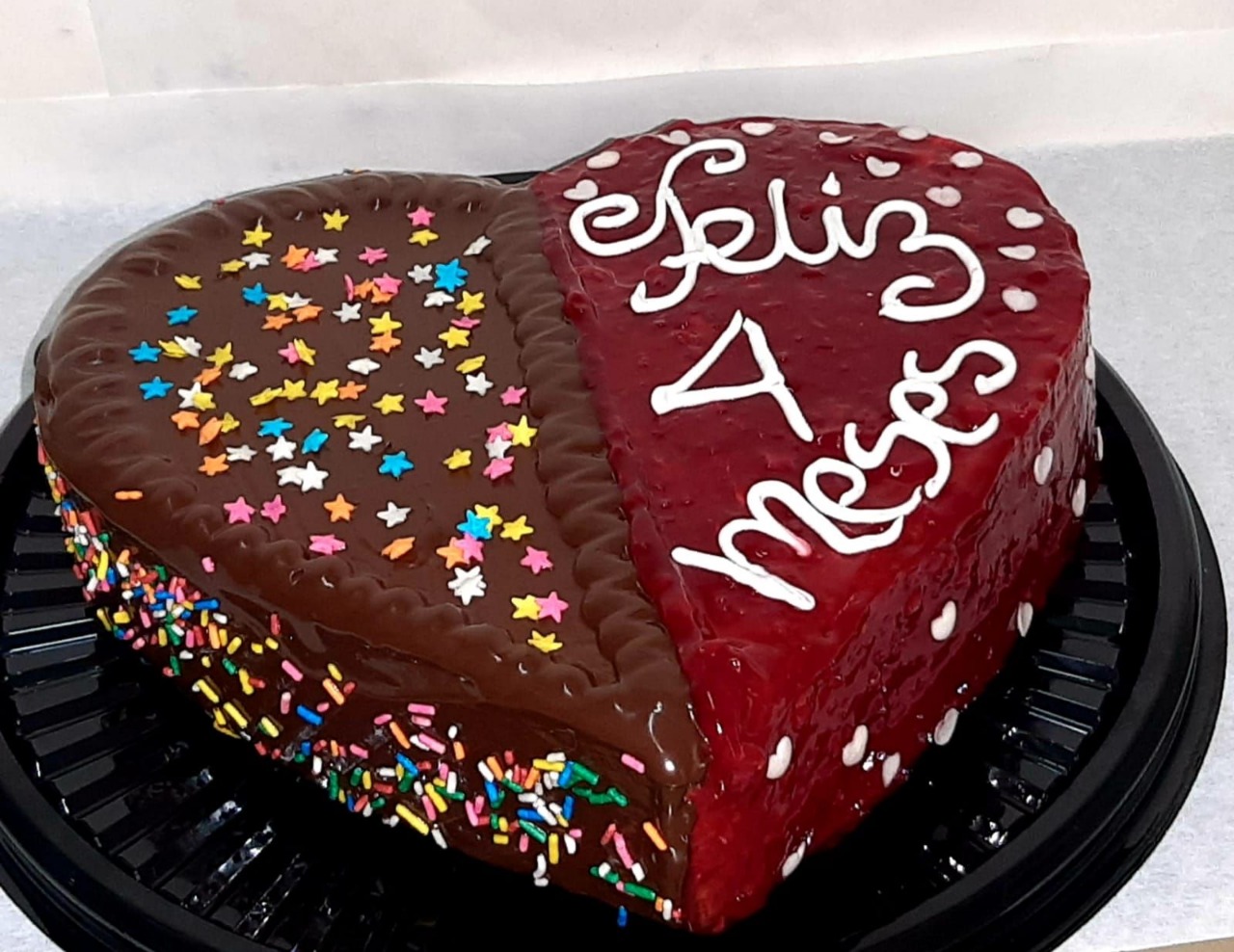 Corazón de chocolate M&M